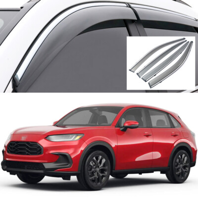 Rain Guards Window Visors Vent Shade Deflectors for Honda HR-V HRV 2023 2024