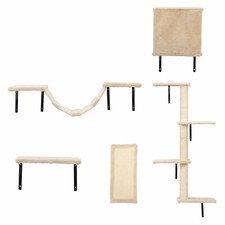Coziwow 5 Pcs Cat Activity Center Wall-mounted Cat Tree Set with Scratching Post