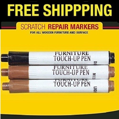 3pcs Furniture Touch Up Kit Repair Wood Scratches Nicks Table Chair Fix