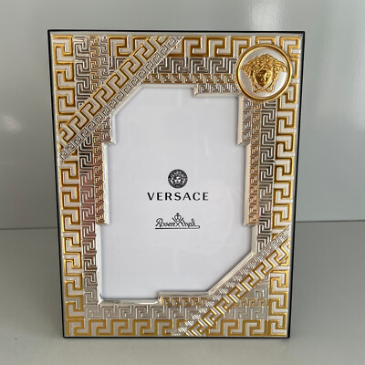 VERSACE Gold PICTURE FRAMES 3.5x5'' VHF1 New in Box Rosenthal Bilderrahmen 9x13cm