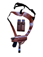 L066010 Shoulder & Belt Holster with Magazine Case GLOCK 17 19 22 23 LEFT-HANDED