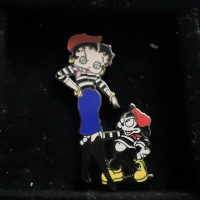 Französischer Stil Betty Boop und Felix die Katze Pin Anstecker