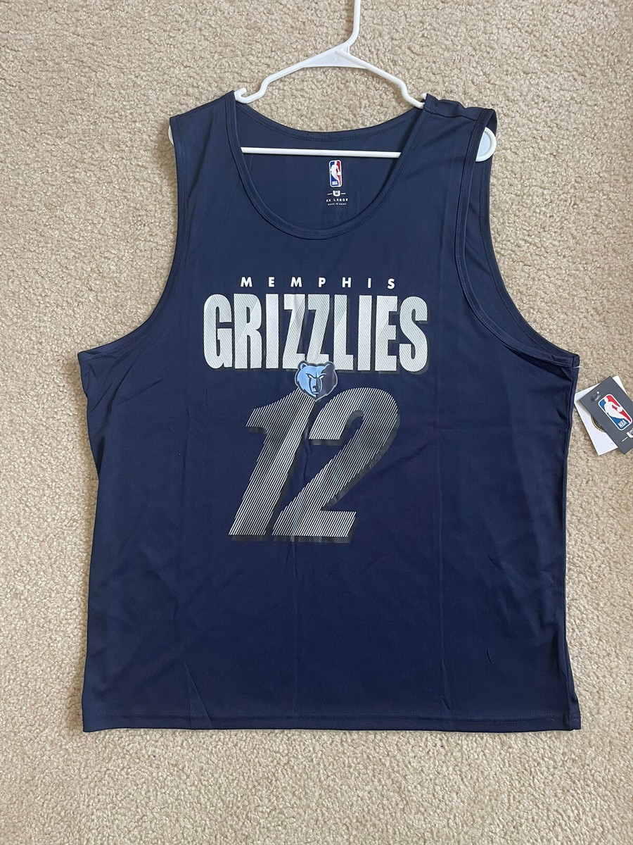 新品！NIKE JA MORANT Tank Top Blue NWT Ja Morant #12 Memphis Grizzlies Tank Top Mens Navy Blue Double