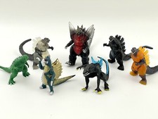 Lot Of 7 Godzilla And Monster Figures Plastic Toys Dinosaurs Mutants