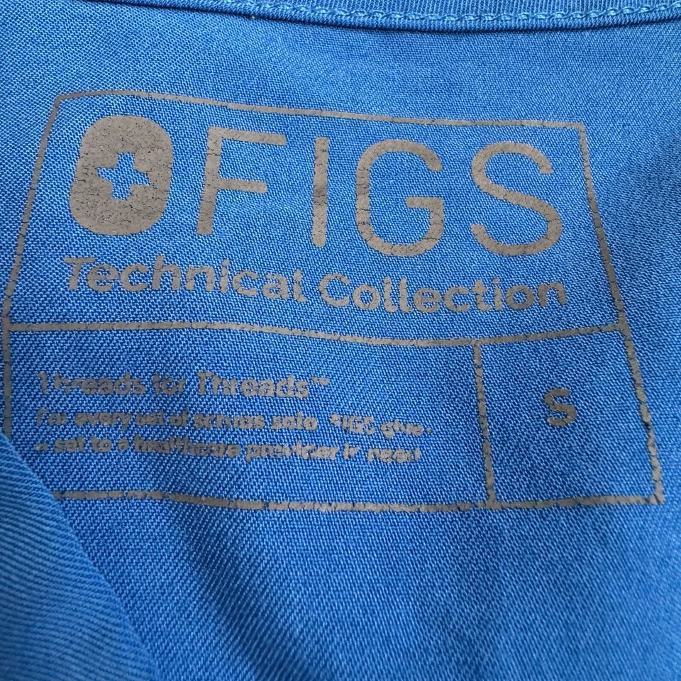 FIGS Women's Catarina OnePocket Scrub Top Size Small Blue Style FW1000