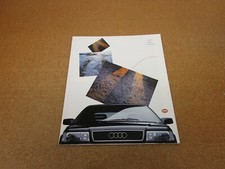1990 Audi Full Line V8 Coupe Quattro 200 100 90 Sales Brochure 12 Pg Literature