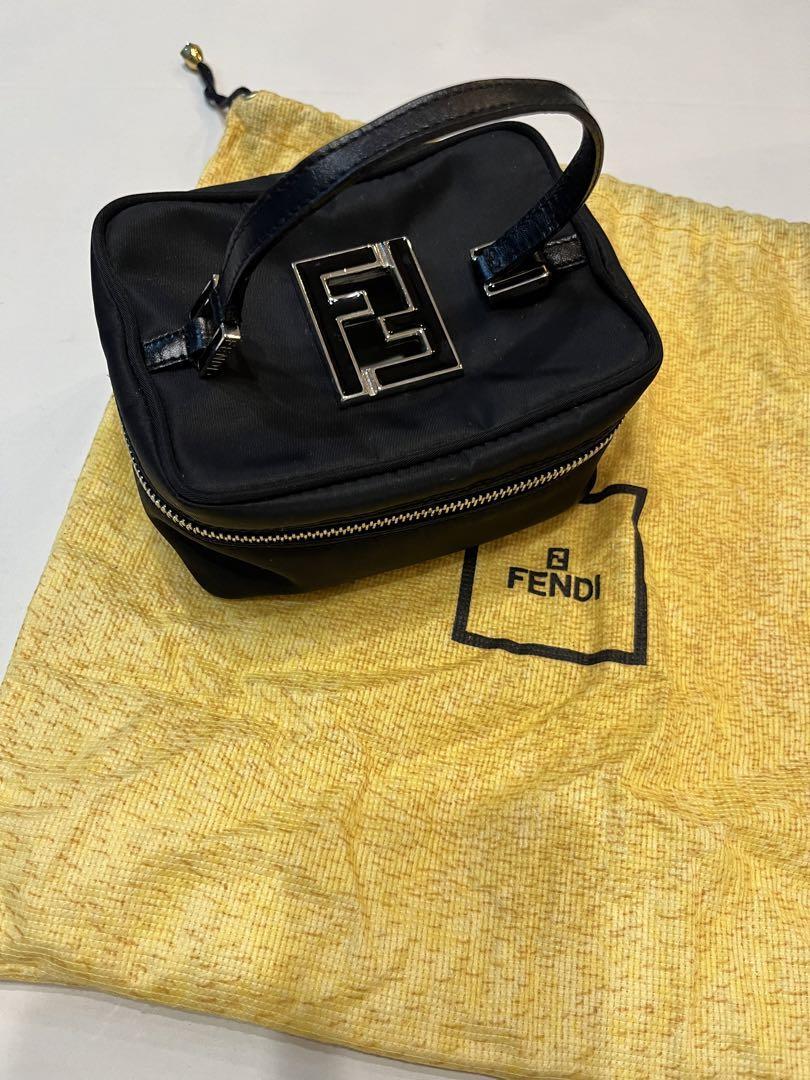 Authentic Fendi Vanity Accessory Pouch Mini Bag Handbag Zucca | eBay