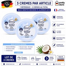 3 Crème déodorante pour peaux sensibles, 50 ml  48h sans sels d’aluminium bio
