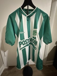 Maillot De Foot Vintage Années 80 Postobon Colombia - Atlético Nacional Medellín Taille L