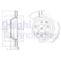 Delphi Bremsscheiben Hinten Ø358 Mm BelüFtet FüR Porsche Cayenne Q7 Touareg