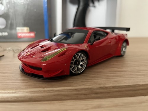 Very Rare Kyosho MINI-Z Racer Ferrari 458 Italia GT2 Body& sports ready Set F/S - Picture 13 of 22