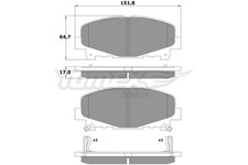 New Brake Pad Set, disc brake for ACURA HONDA:TLX,ACCORD VIII,ACCORD IX Saloon