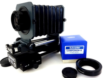 NOVOFLEX Balgengerät mit Schneider Componon S 100mm f5,6 für Contax  jl162