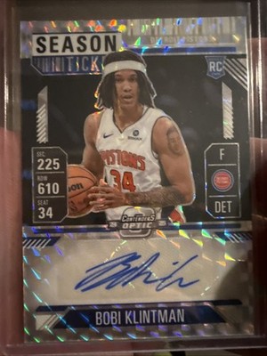 2024-25 Panini Mosaic Rookie Season Ticket Auto Bobi Klintman RC #RST-BOB
