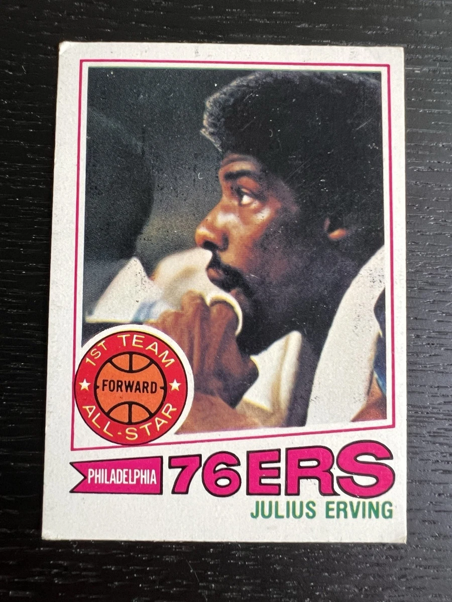 Topps Julius Erving Philadelphia 76ers Basketball Sports Trading