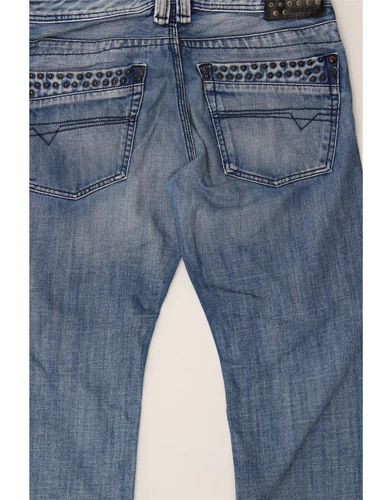 DIESEL Mens Timmen Straight Jeans W32 L32 Blue Cotton BC10 - Picture 3 of 4