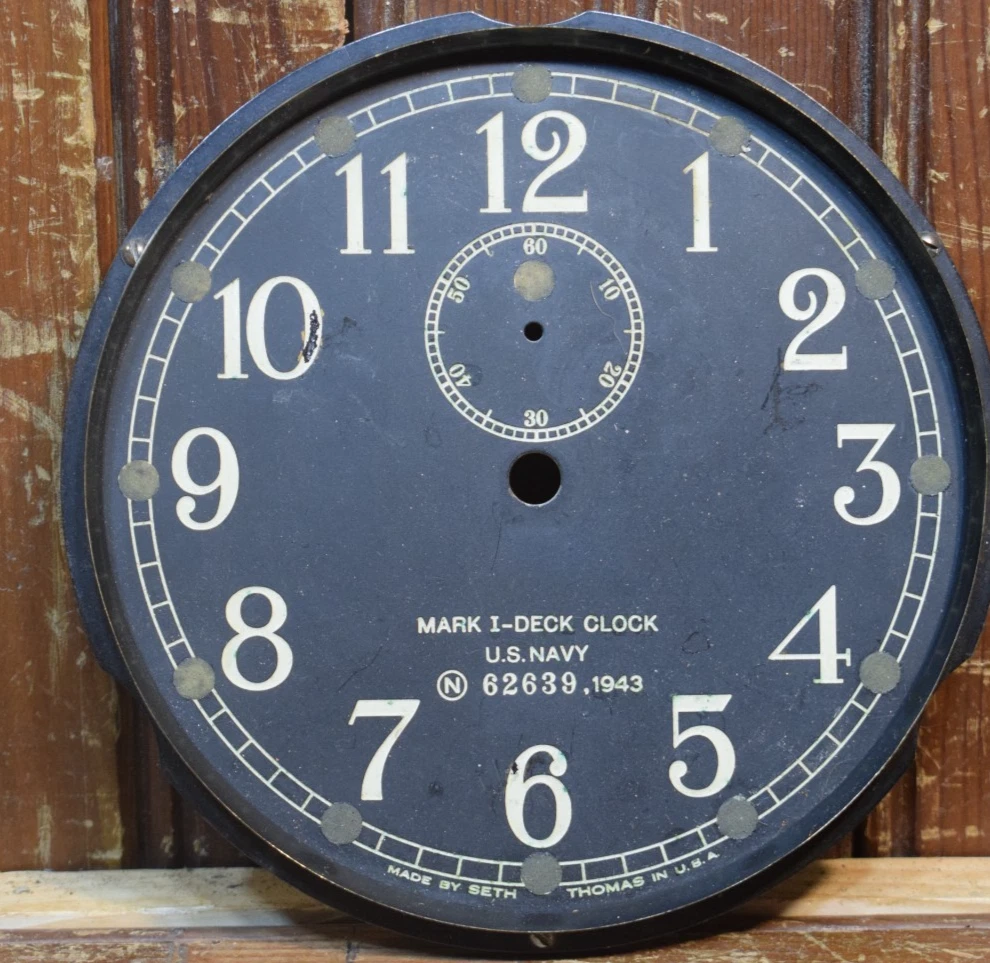アメリカ海軍　デッキクロック　1943年製　ヴィンテージ アメリカ海軍 デッキクロック 1943年製 ヴィンテージ アメリカ海軍
