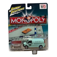 Johnny Lightning 2005 Monopoly 70th Anniversary B & O Railroad GMC Savana Van