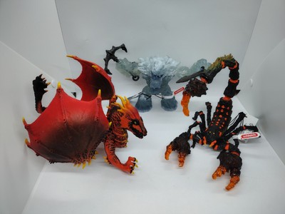 SCHLEICH NWT Lot of 3 Eldrador Fantasy Creatures dragon scorpion ice monster