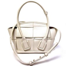 Bottega Veneta Shoulder Bag 600606VMAP Maxi Intrecciato Mini Arco Bianco Used Gr