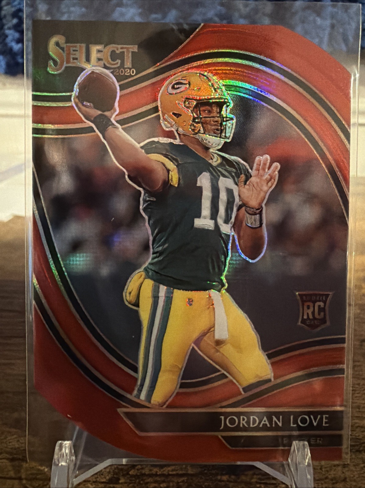 2020 Panini Select Field Level Jordan Love #347 Red Prizm Die-Cut (RC)