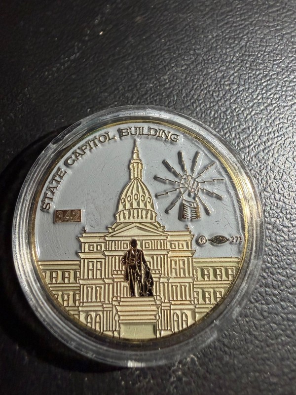 IBEW 57th Reunion Challenge Coin state capital building 342