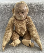 Well Loved Antique Vintage Merrythought Monkey Lawson Wood Soft Toy Bear Pal 30s