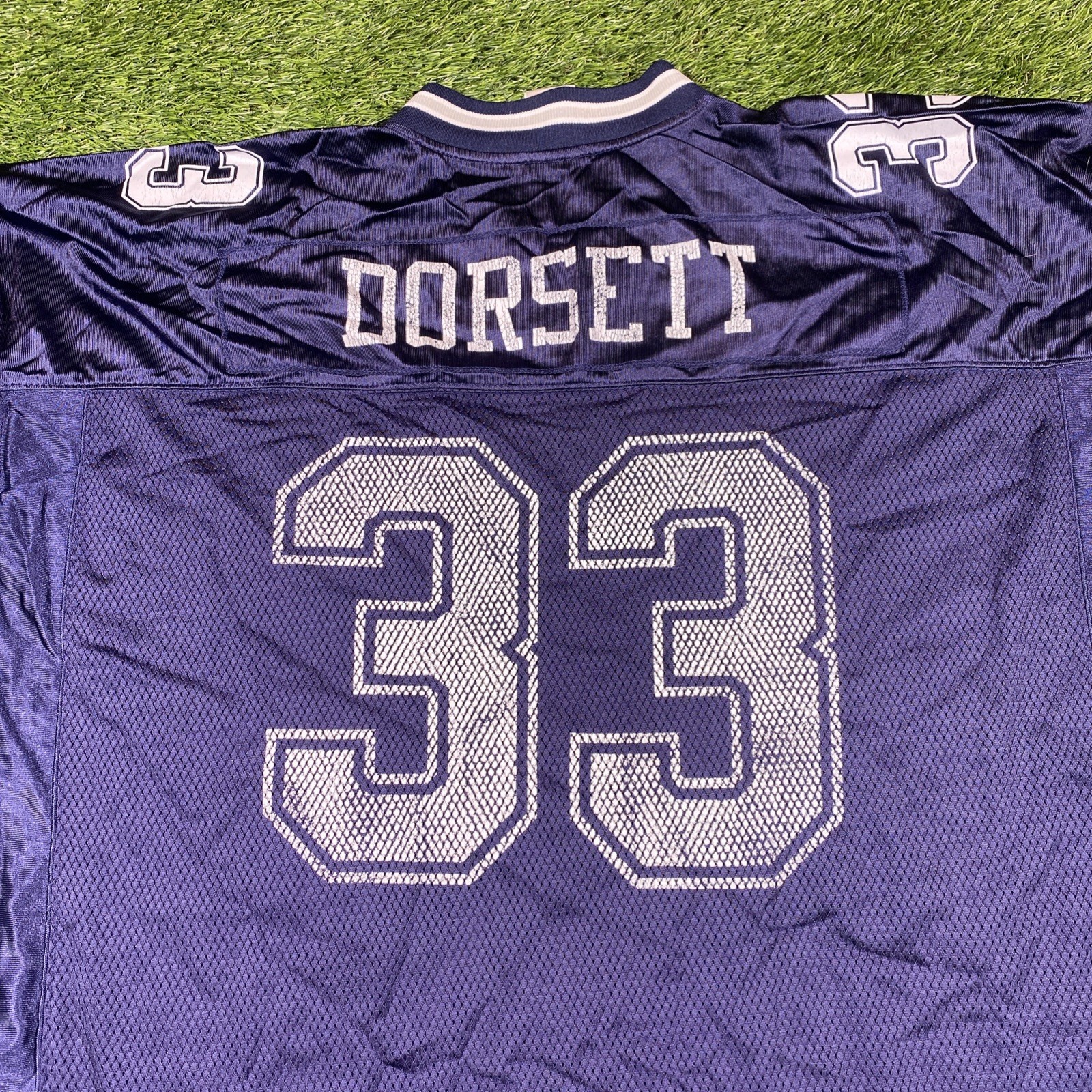 VTG Tony Dorsett Dallas Cowboys Reebok Jersey Mens 2xl Blue #33 thumbnail 13