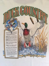 Vtg 1989 Henley Mallard Duck County Long Sleeve Shirt XL Hunting Buffalo Spokane