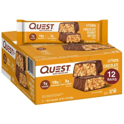 Quest Nutrition 18g Hero Protein Bar - Crispy Chocolate Peanut Butter