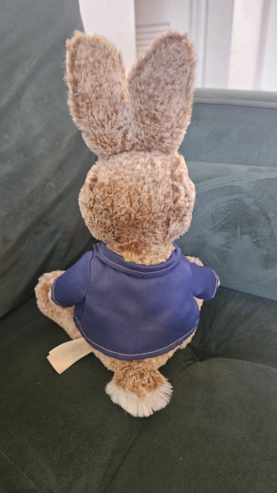 Peter Rabbit Plush Stuffed Animal – Classic Beatrix Potter – Brown & Blue Jacket - Image 3 of 3