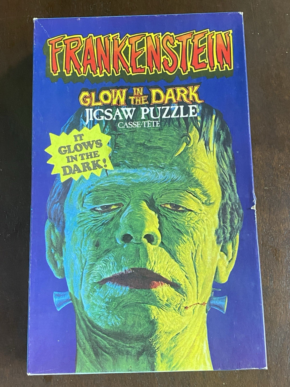 Frankenstein Glow In The Dark Jigsaw Puzzle 1974 APC Used 307 Pieces