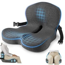 Truck Seat Cushion Memory Foam Trucker Seat Cushion Average Size Dark Gray Truck Seat Cushion Memory Foam Trucker Seat Cushion Average Size Dark Gray