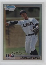 2010 Bowman Chrome USA Stars Refractor 363/500 Christian Lopes #USA-7 1k5