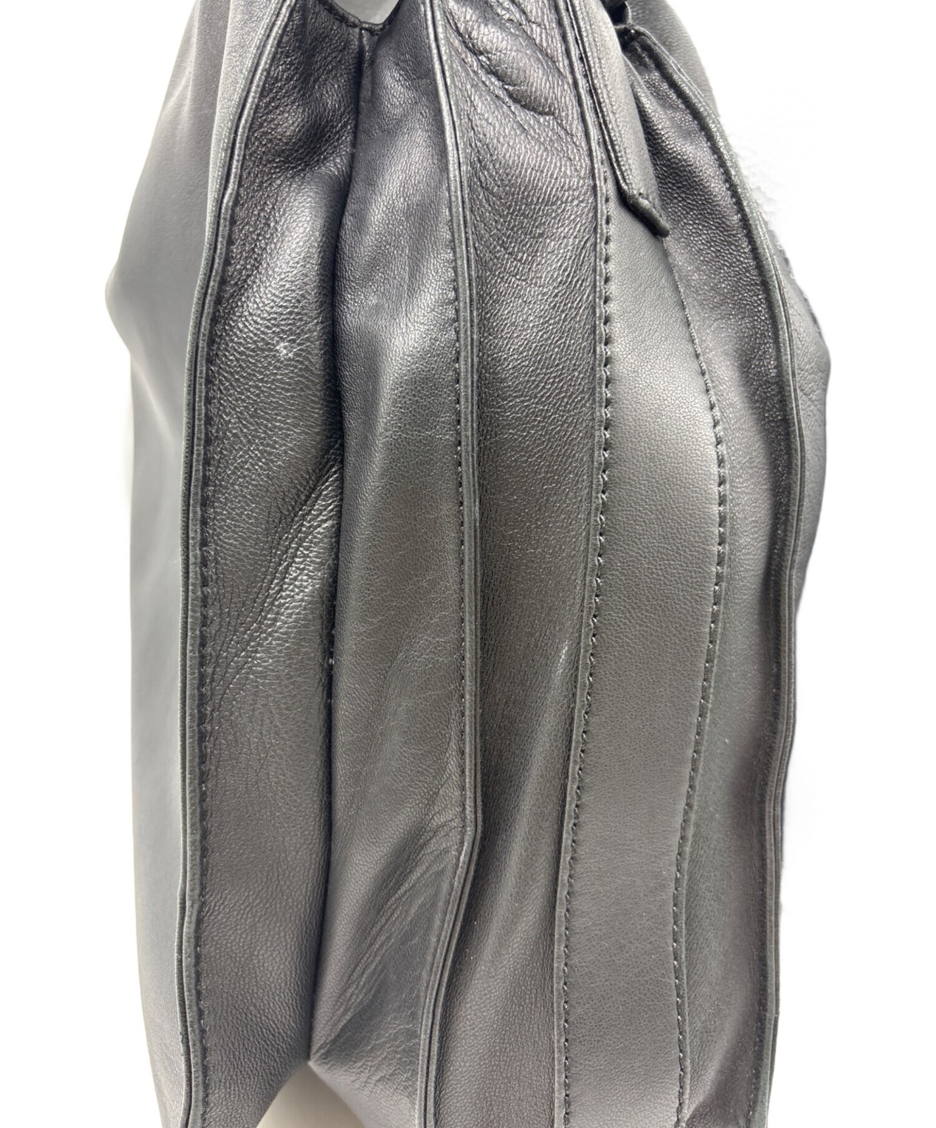 LOEWE 050607 Drawstring Shoulder Bag Black — image 8