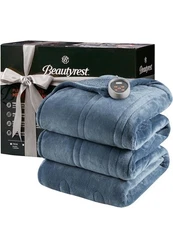 Beautyrest Plush Electric Heated Blanket 20 Heat Level Full