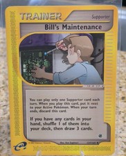 Pokémon TCG Bill's Maintenance 137/165 Expedition Base Set Reverse Holo Unc Eng on eBay