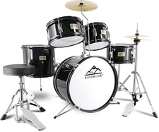 EASTROCK Kids Drum Set, 5-Piece 16 Inches Junior Sets for Kids, Black 