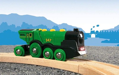 Locomotive Rechargeable Verte 8WD n.33249 de Brio.Vintage