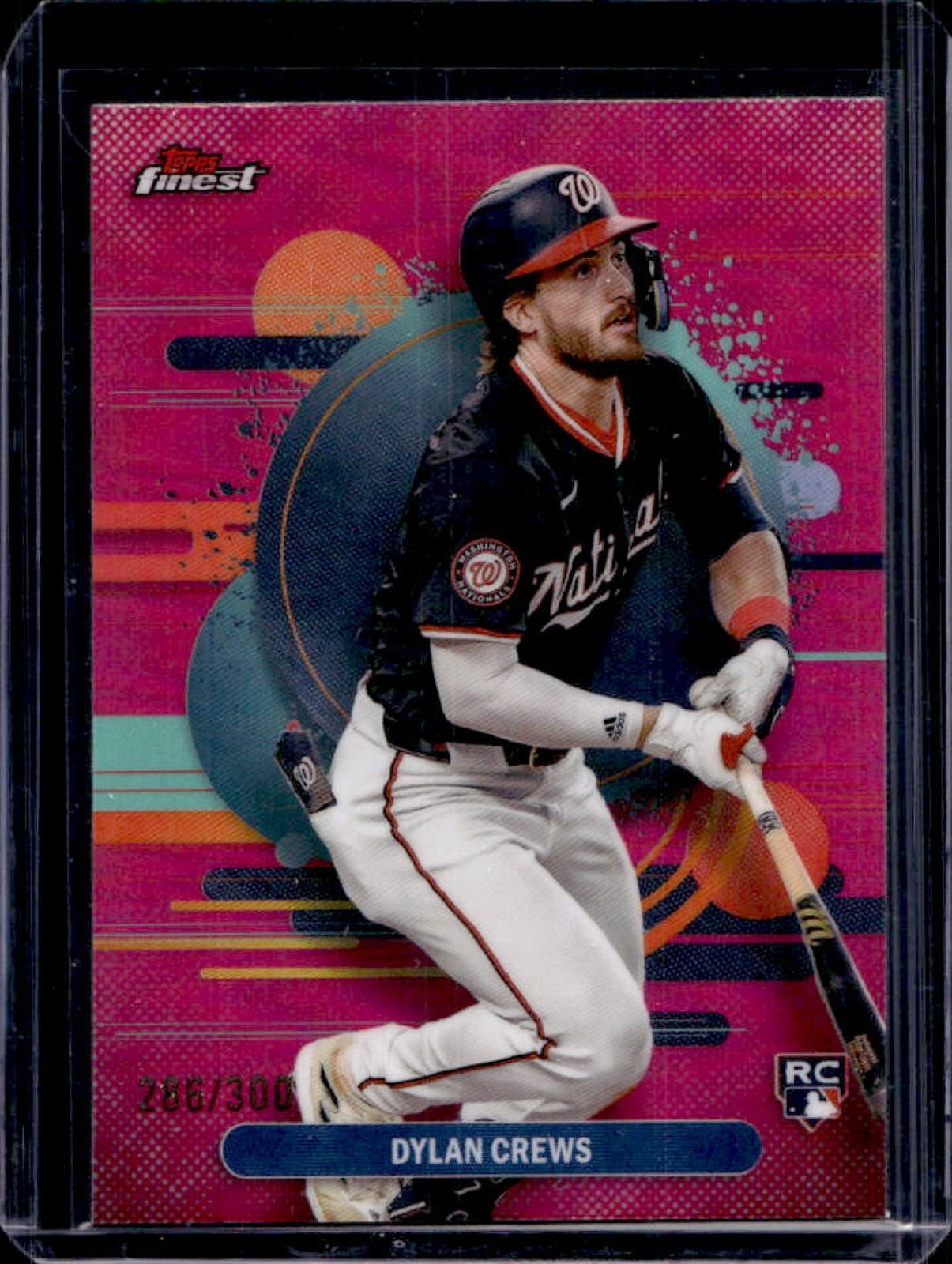 2025 Finest Dylan Crews Uncommon RC Magenta Refractor #286/300 Nationals
