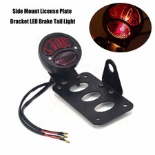 For Harley Chopper Honda Tail Light Side Mount License Plate Bracket Motorcycle