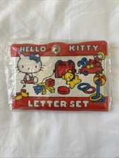 Vintage 1976 Sanrio Hello Kitty Letter Set With Stickers, Envelopes,stationery