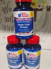 Good Neighbor Pharmacy Apple Cider Vinegar Capsules 90ct (3 Pack) Exp 04/26