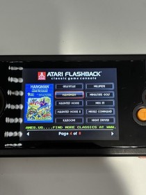 Atari Flashback Portable Gaming Console 70 Built-in Games w/ USB Charging Cable_