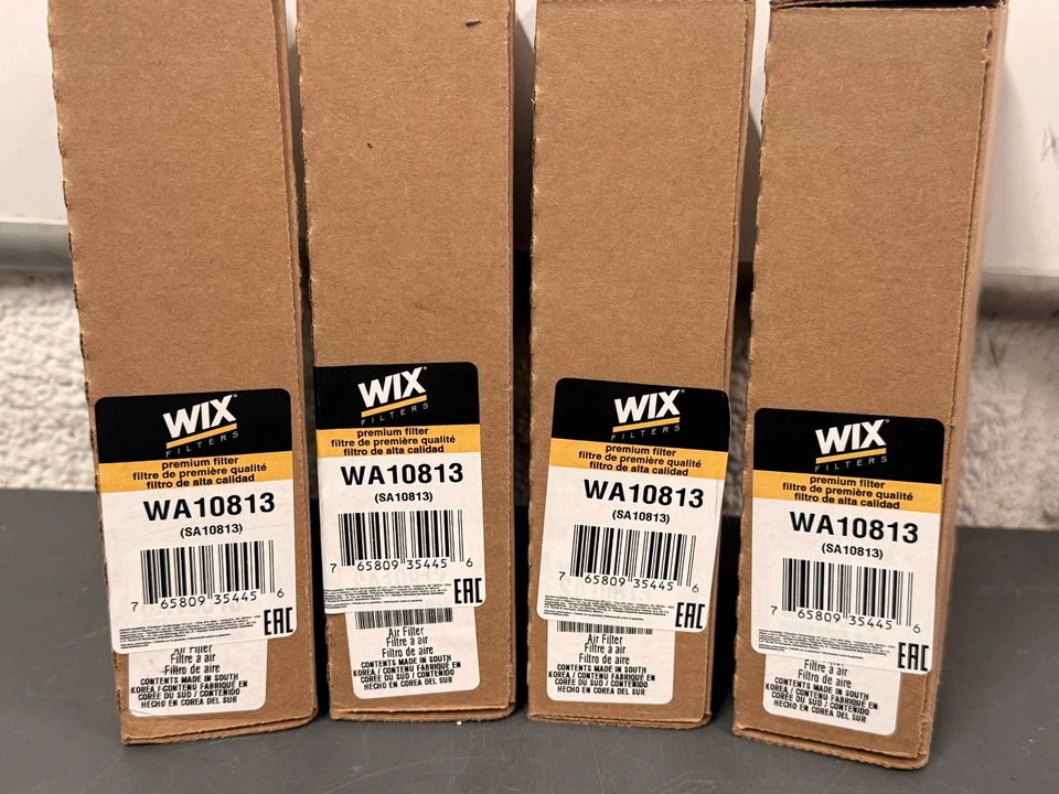 LOTE DE 4 filtros de panel de aire turbo de gas premium Wix para Honda Accord # WA10813 Foto 3 de 4