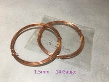 Bright Copper Wire Bare 0.5mm 1mm 1.5mm 2mm 2.5mm 3mm 3.5mm 4mm Craft Jewellery