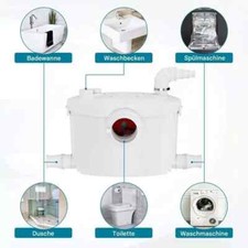 TRITURATORE MACERATORE WC SANITARIO LAVANDINO DOCCIA POMPA 2 LAME tipo sanitrit