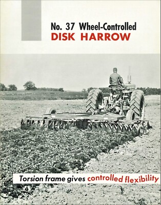 IH McCormick No. 37 Wheel-Controlled Disk Harrow Torsion Frame Sales Brochure