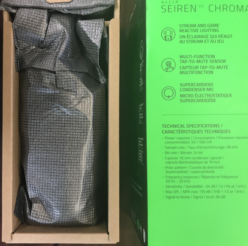 NEW Razer Seiren V3 Chroma RGB USB GAMER Microphone with Tap-to-Mute Sensor - 第 5/5 張圖片