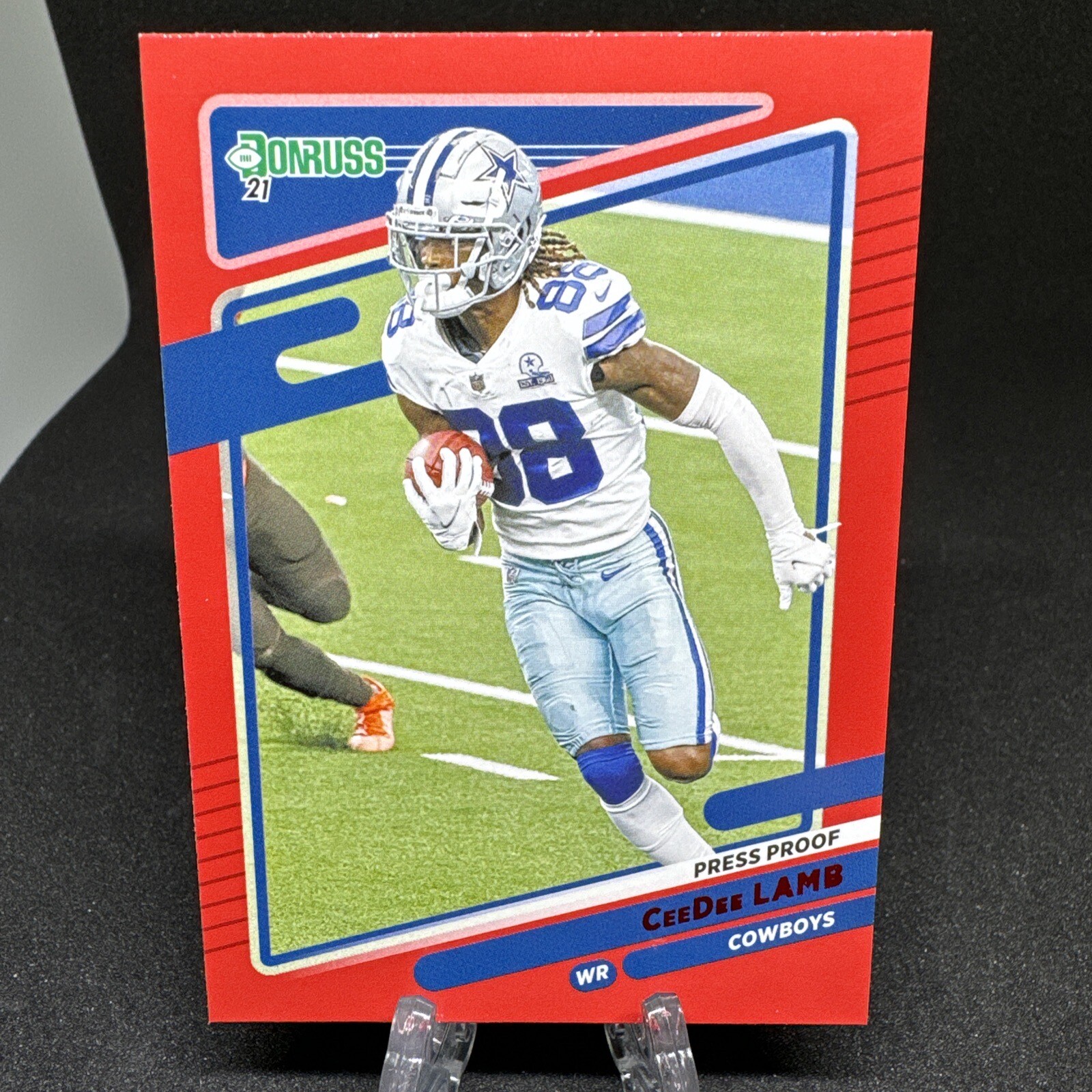 2021 Donruss Press Proof Red CeeDee Lamb #190 Dallas Cowboys